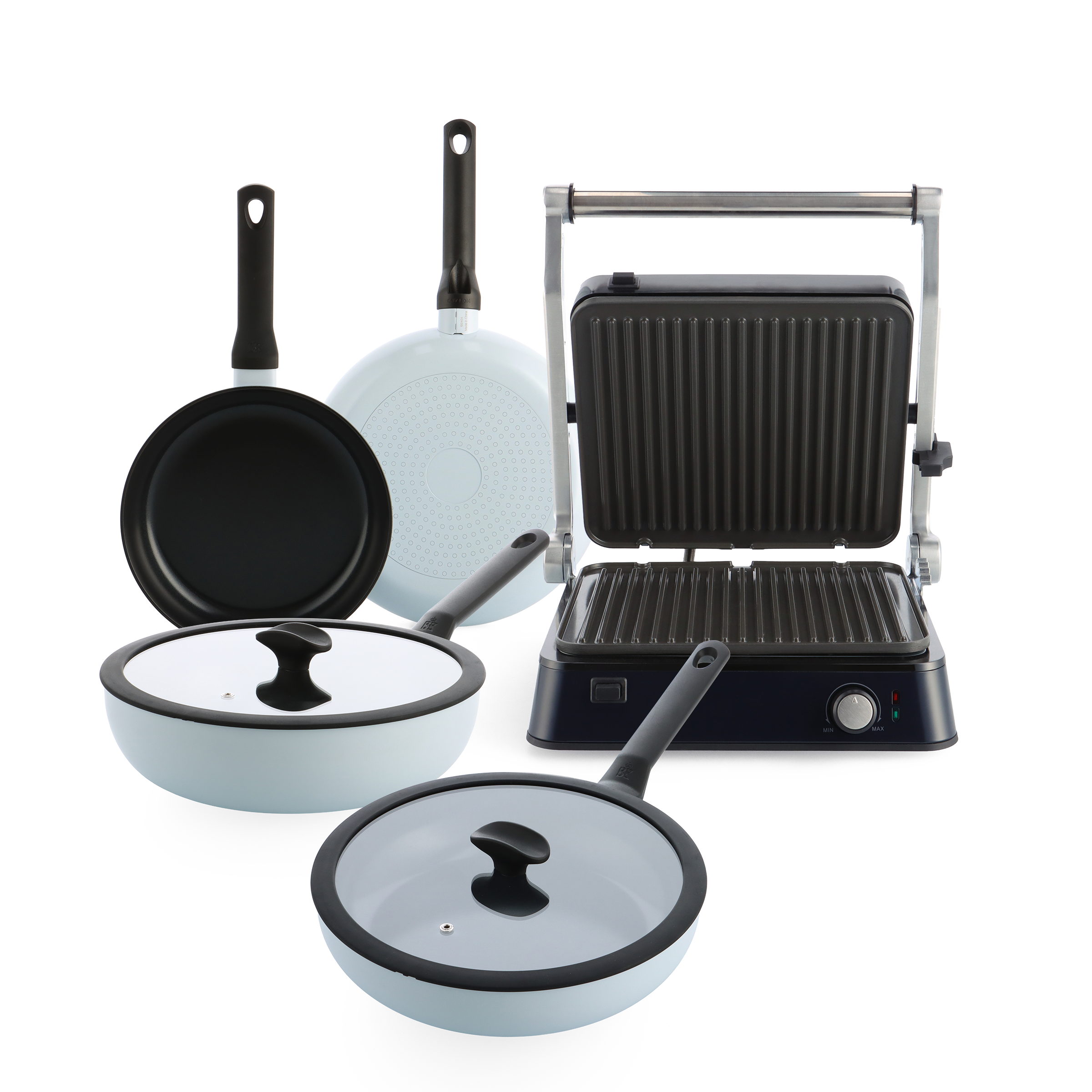 Enjoy Lichtblauw + Contact Grillset