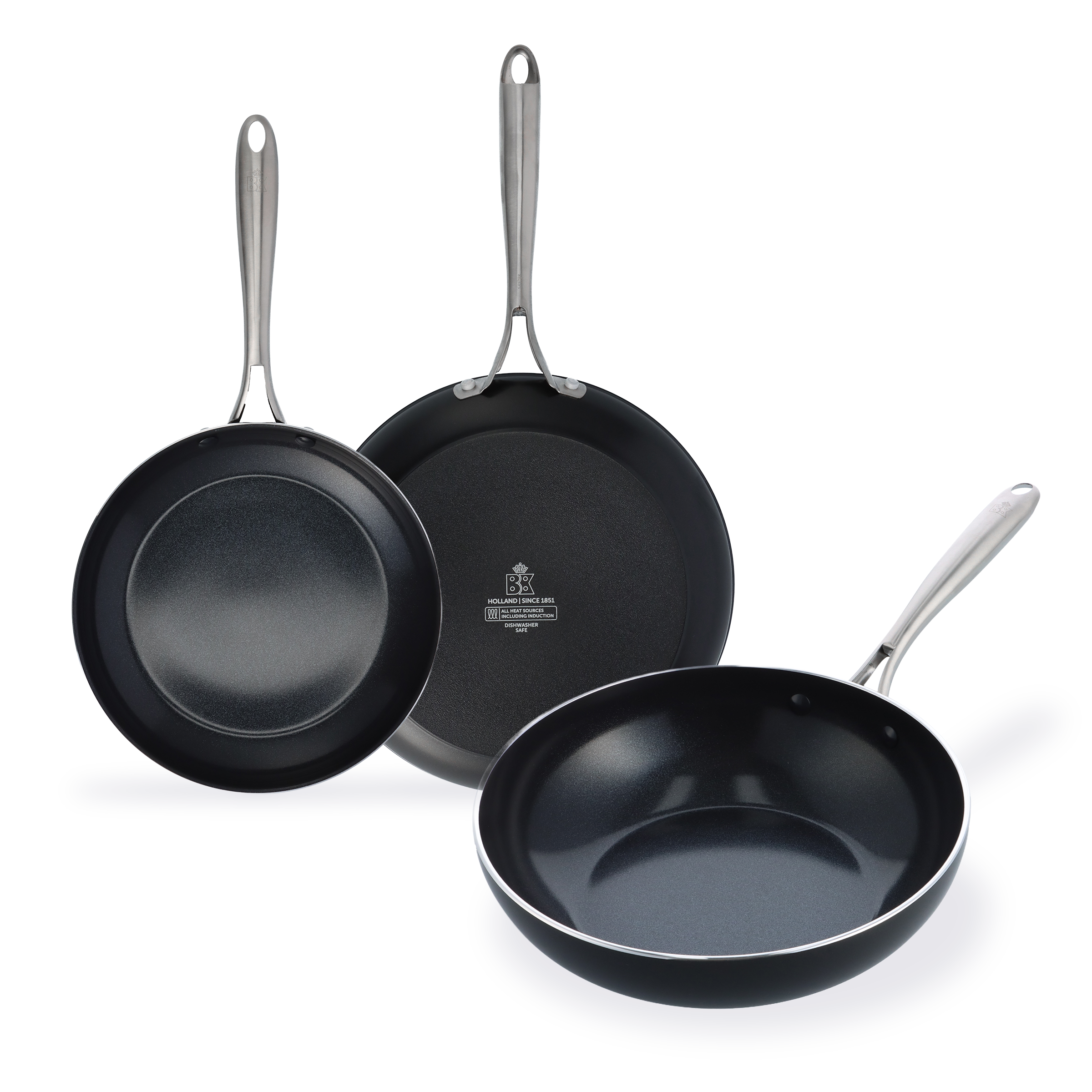 Magma koekenpannenset (24+28 cm) + Wok 28 cm