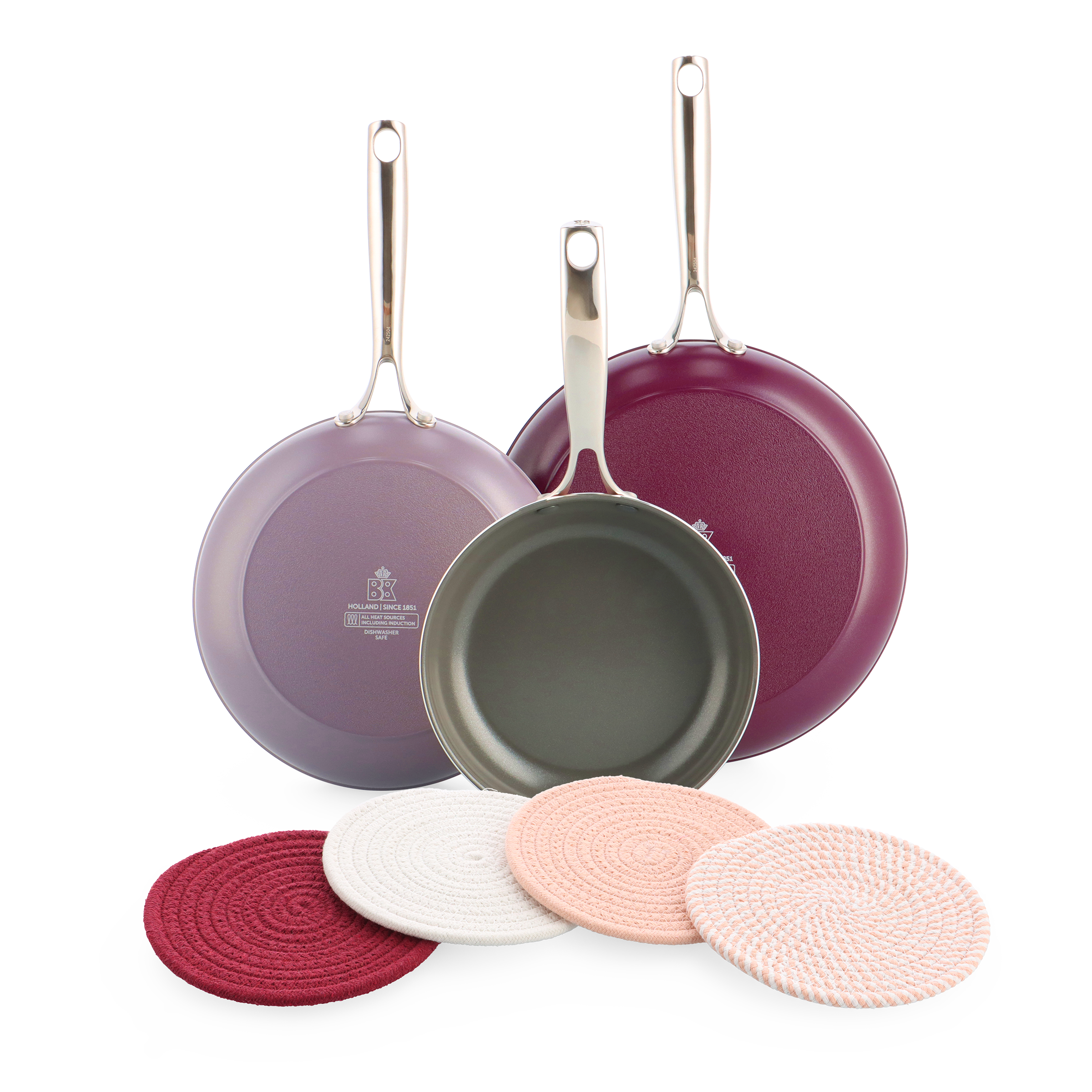 Sky Violet + Pink Ribbon onderzetters