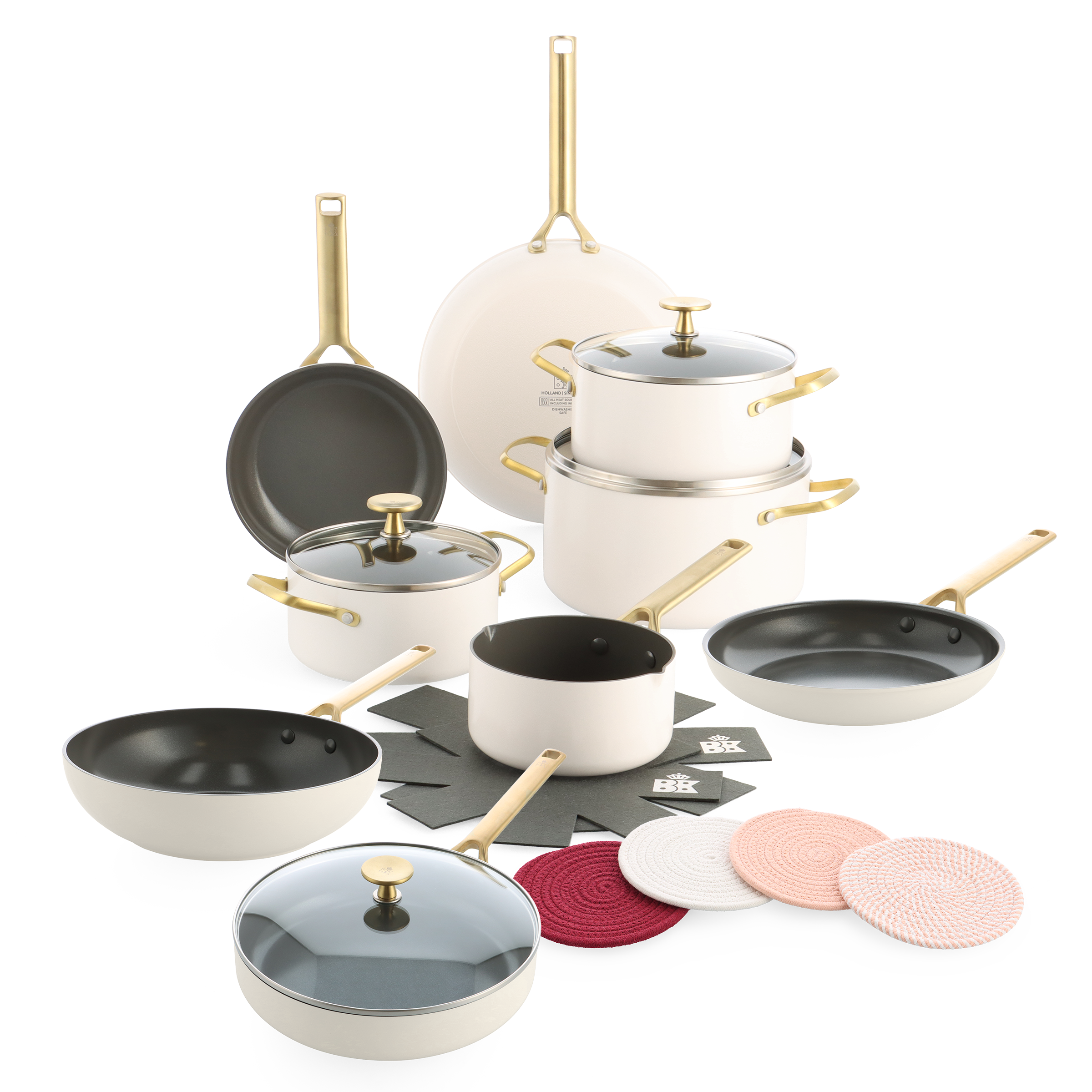 Sublime Cream set + Pink Ribbon onderzetters