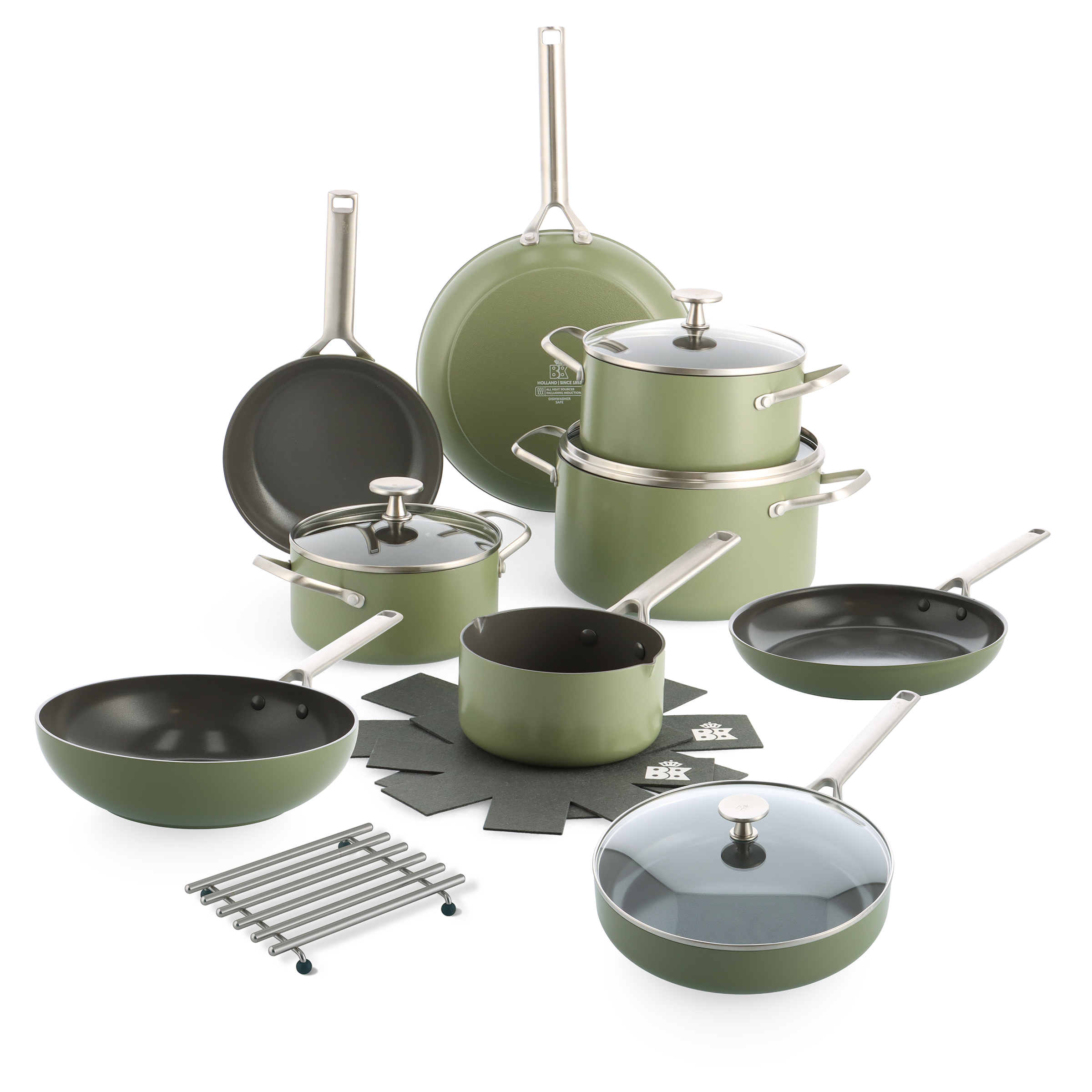 Sublime Olive Green set + onderzetter