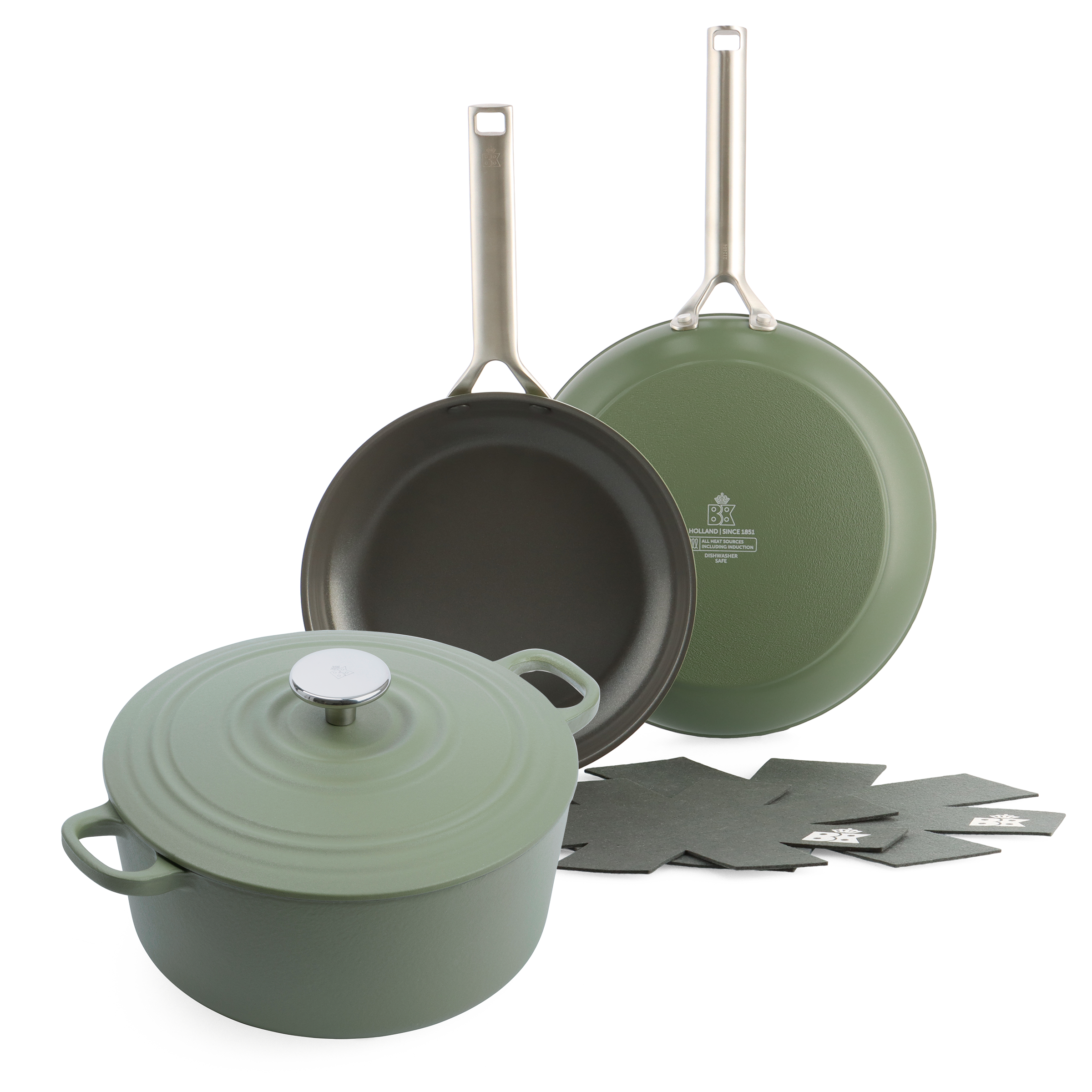 Sublime + Bourgogne 3pc set Olive Green
