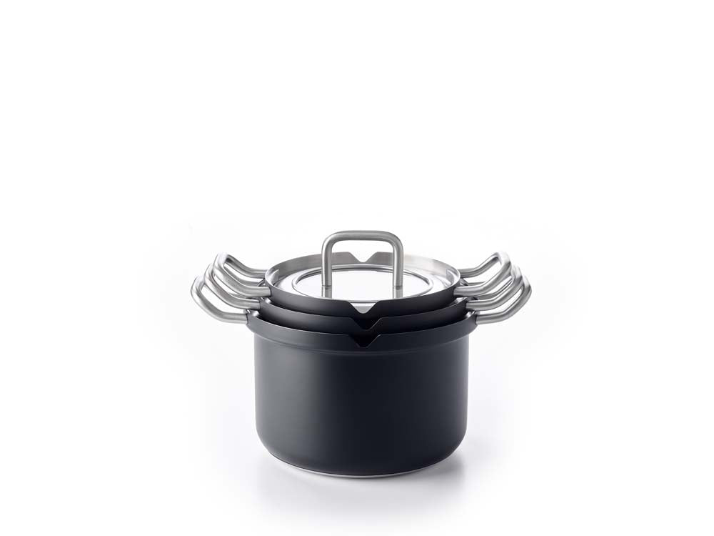 Q-linair Master Glas Black pannenset 4-delig