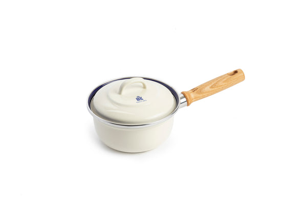 Indigo steelpan met deksel Cream