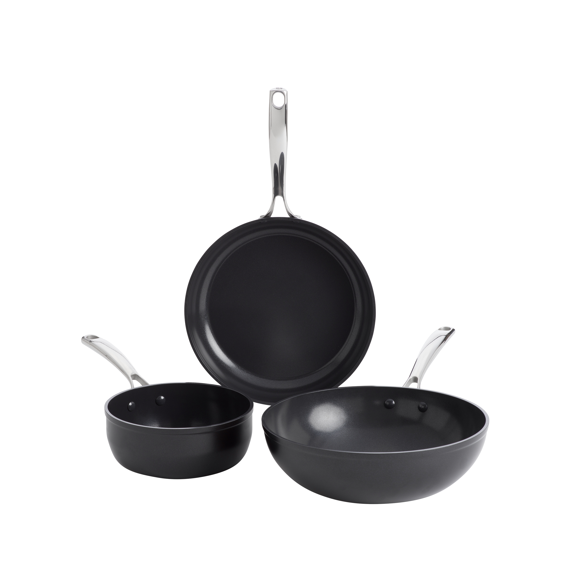 Superior Ceramic koekenpan 28 cm,  wok 30 cm en sauteuse 20 cm