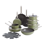 Sublime 11-delige pannenset Olive Green