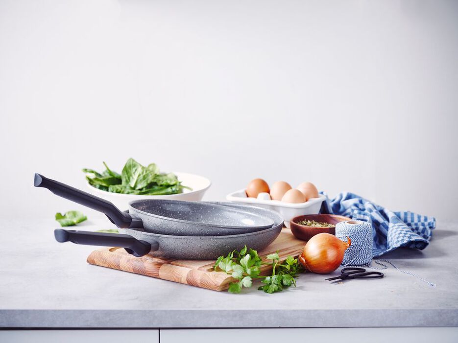 Granite koekenpannenset 