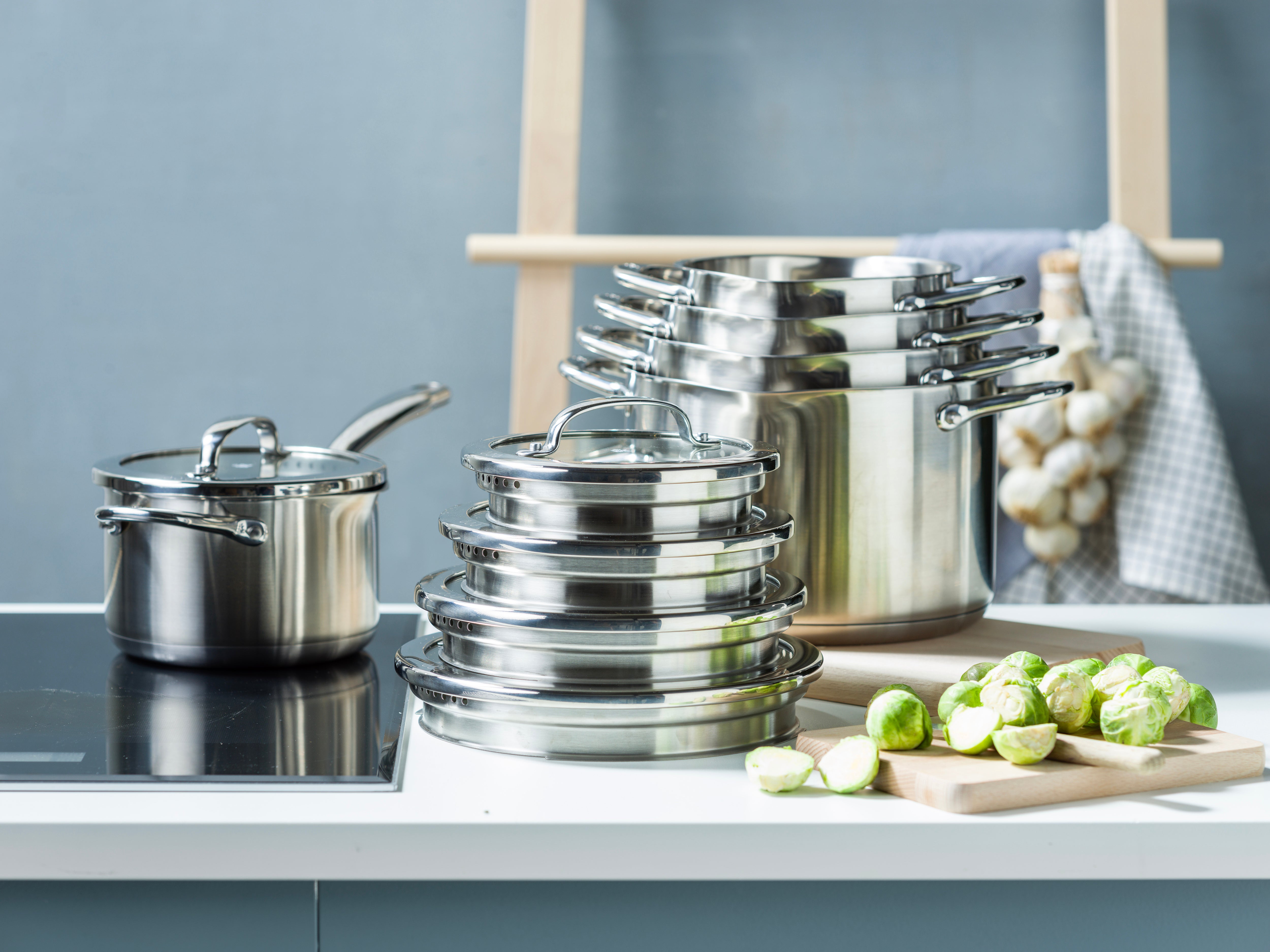 Stainless Steel & ceramic voordeelset 8-delig