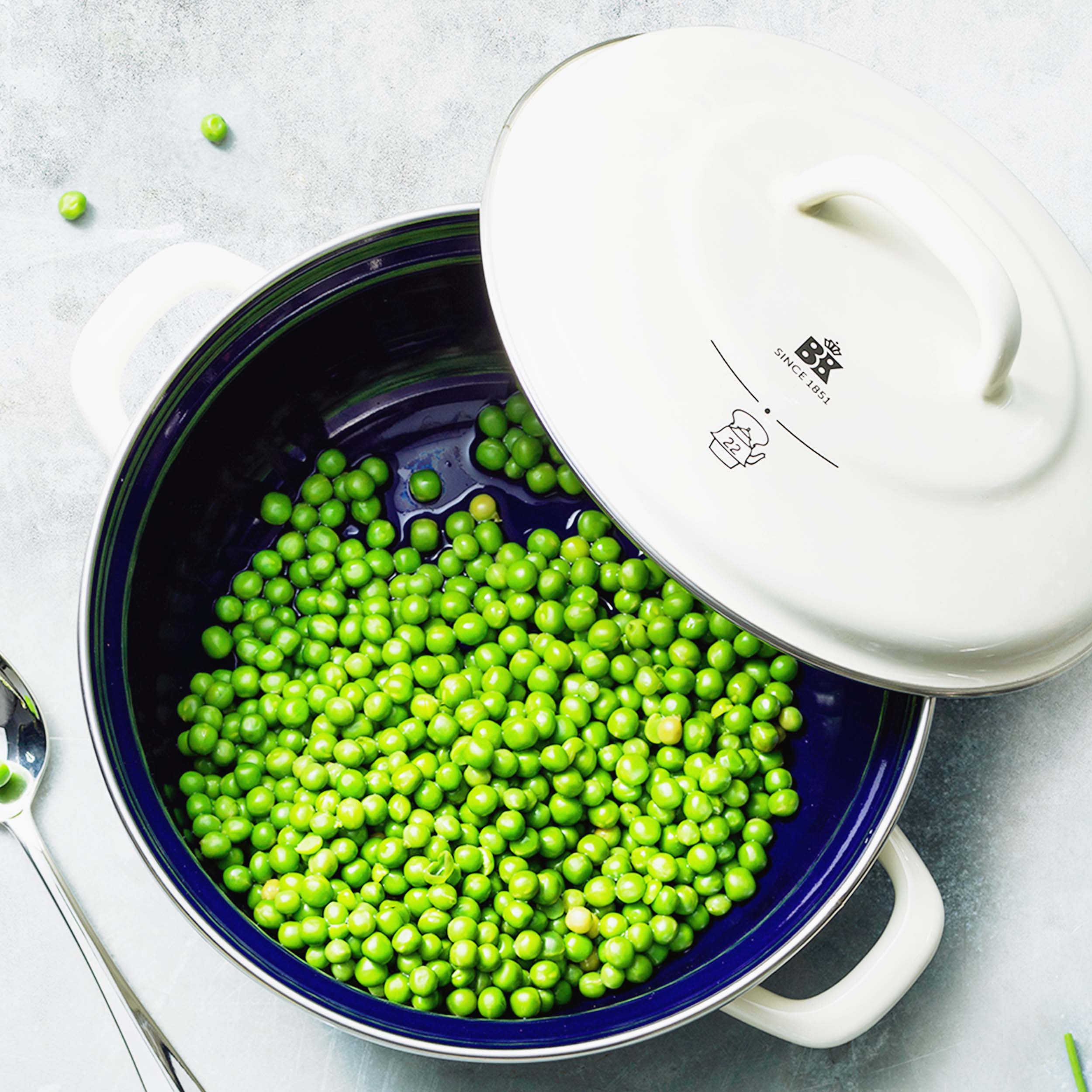 Indigo braadpan Cream