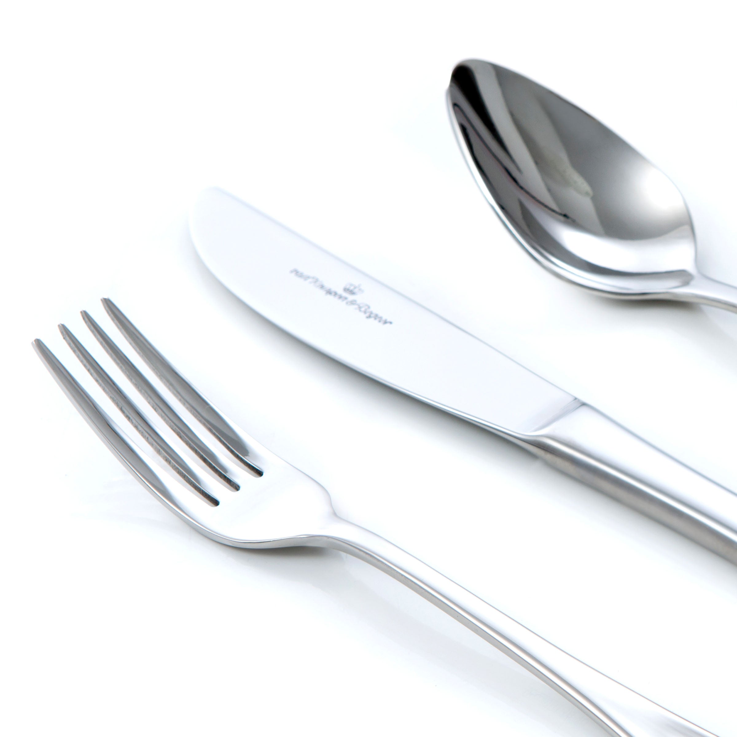 Kinderbestek met 4 diertjes