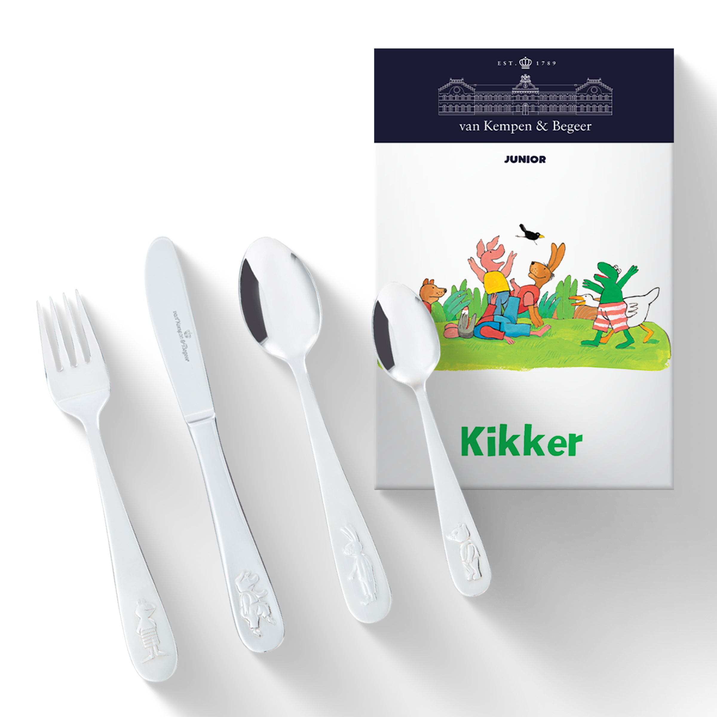 Kinderbestek kikker