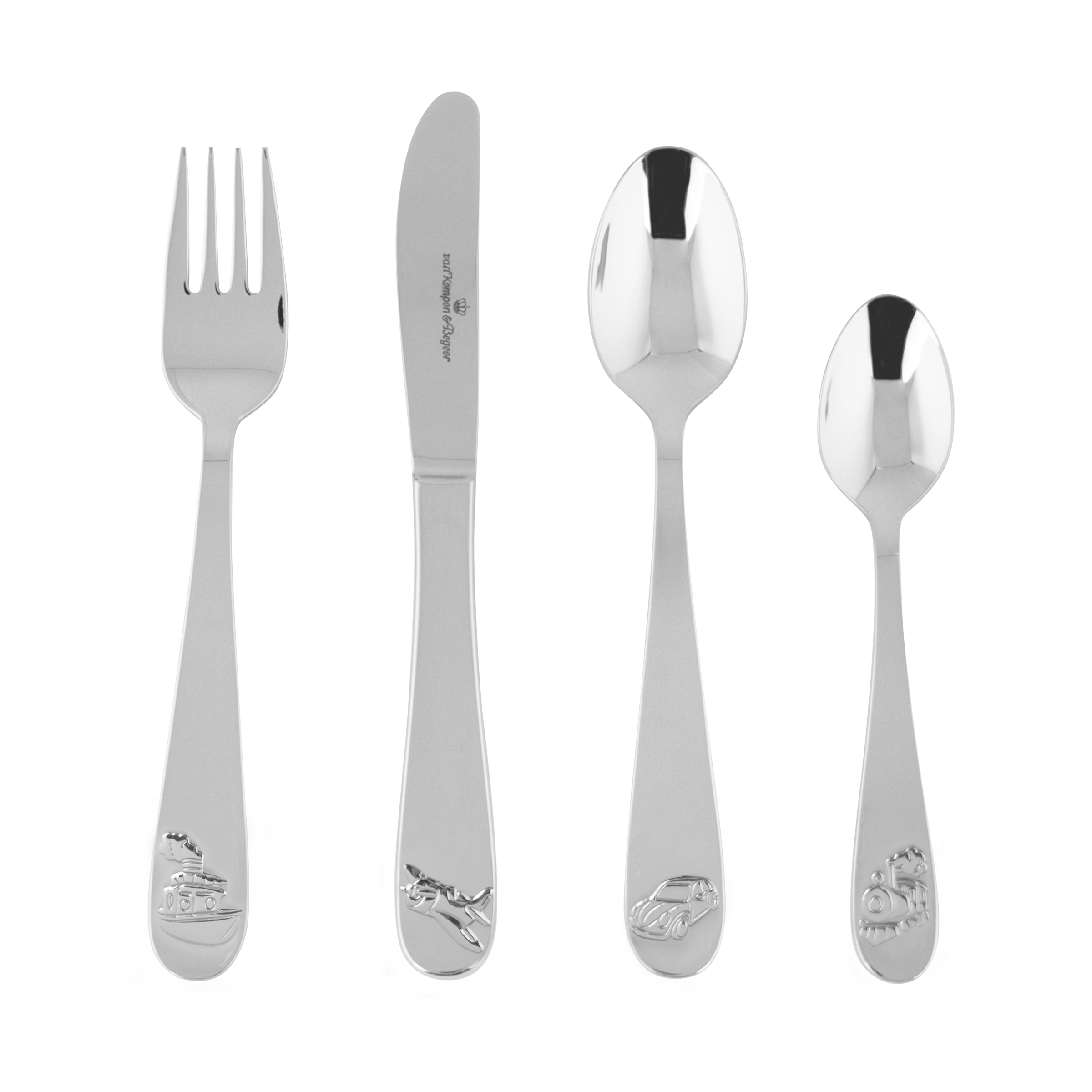 Kinderbestek vol met voertuigen