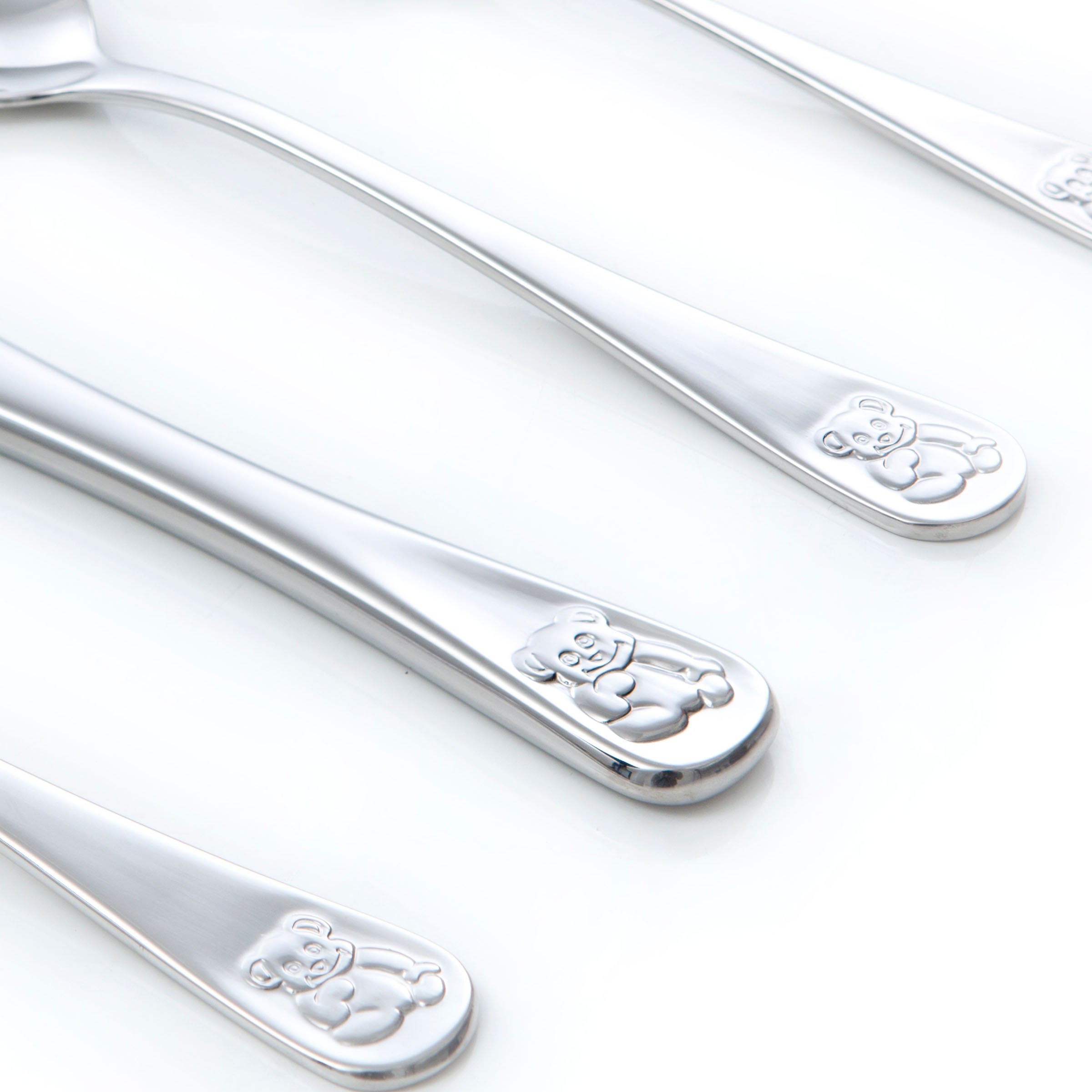 Kinderbestek met vrolijke beertjes