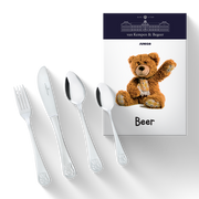 Kinderbestek met vrolijke beertjes