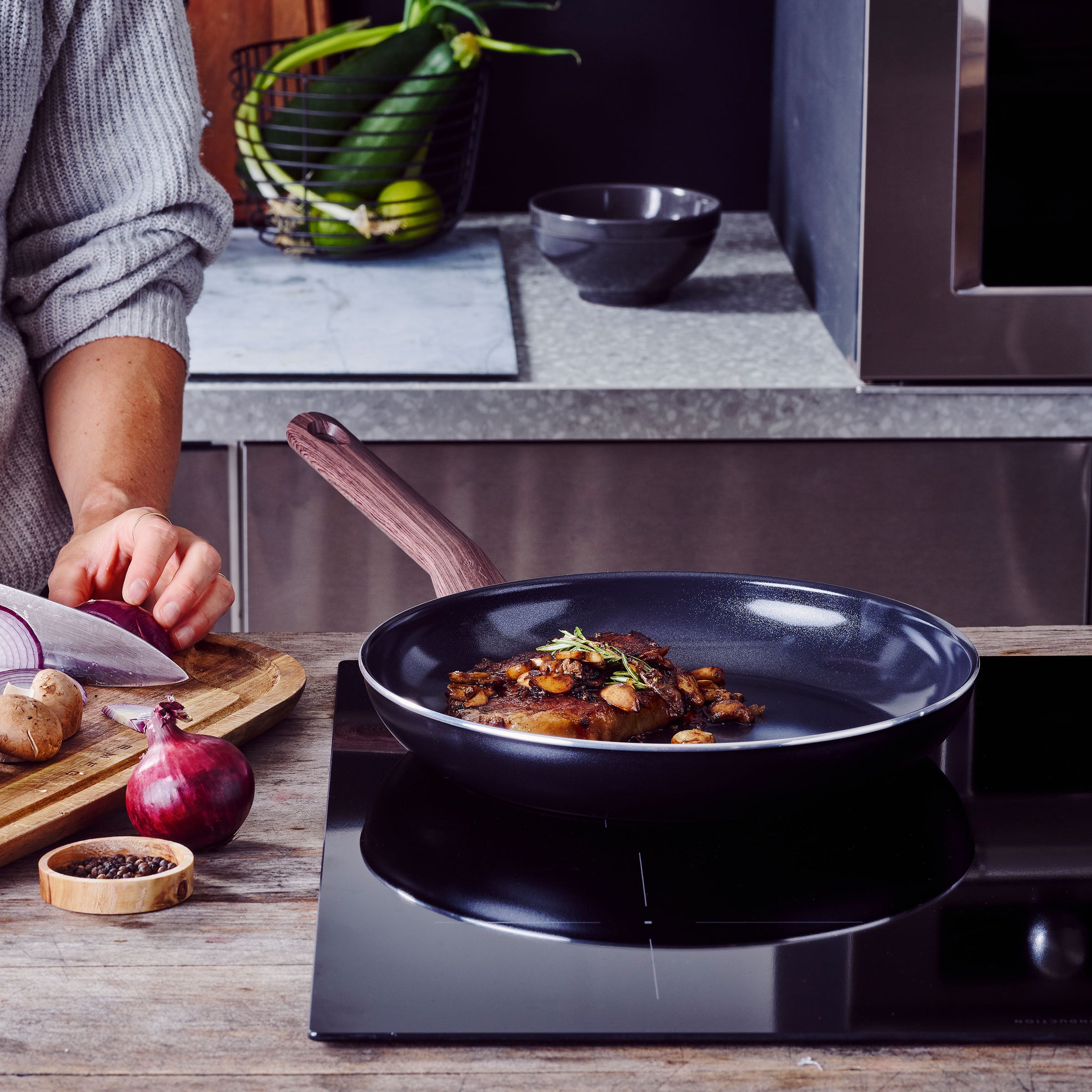 Simply Ceramic koekenpannenset 24 en 28 cm