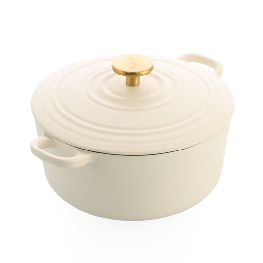 Bourgogne braadpan 24cm/4.2L Cream White