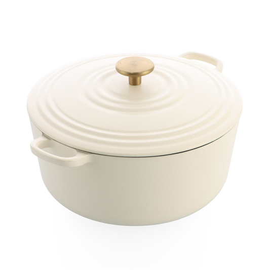 Bourgogne braadpan 28cm/6.7L Cream White