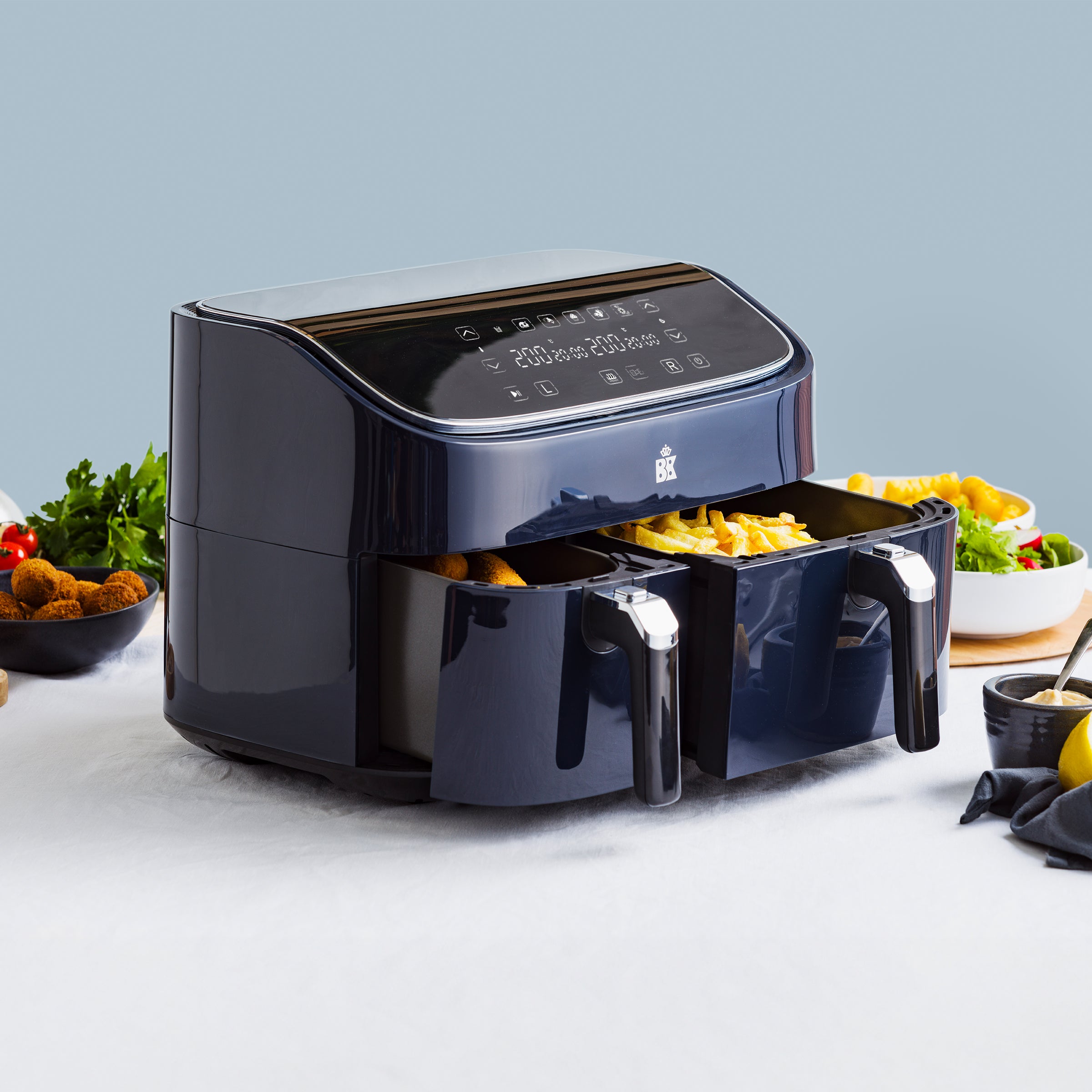 Supreme XXXL Dubbele Air Fryer 3L+6L