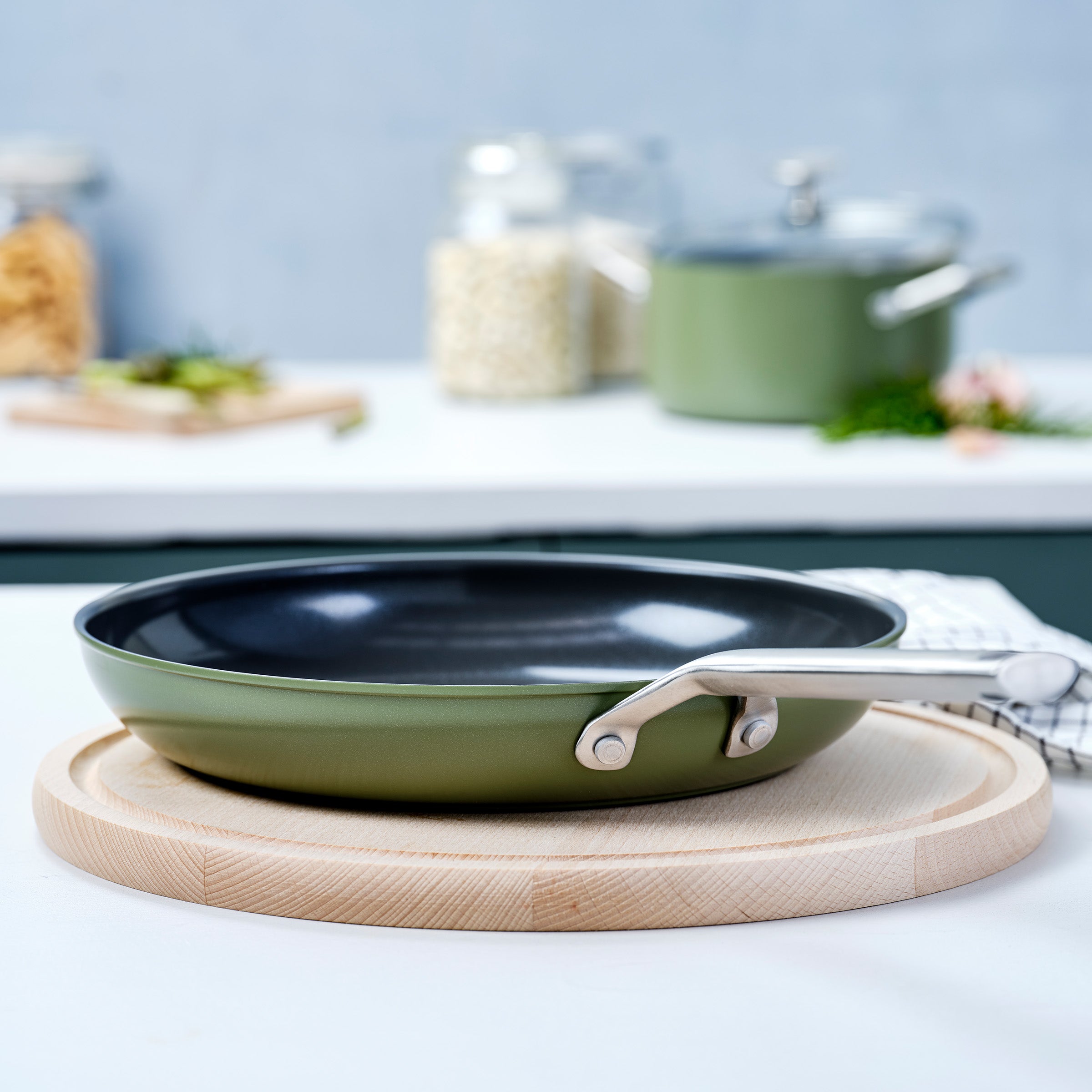 Sublime koekenpan Olijfgroen 28 cm