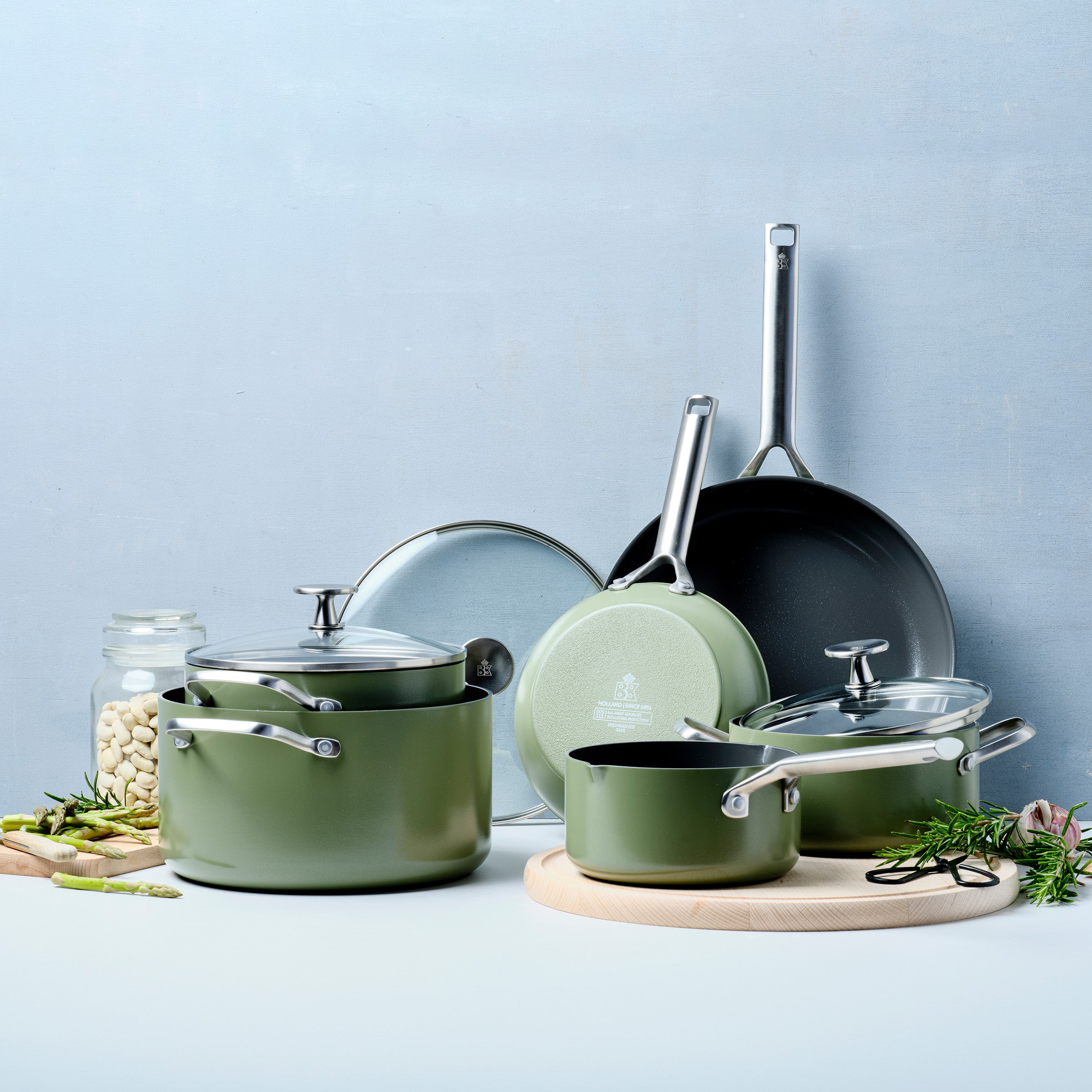 Sublime wok Olijfgroen 28 cm