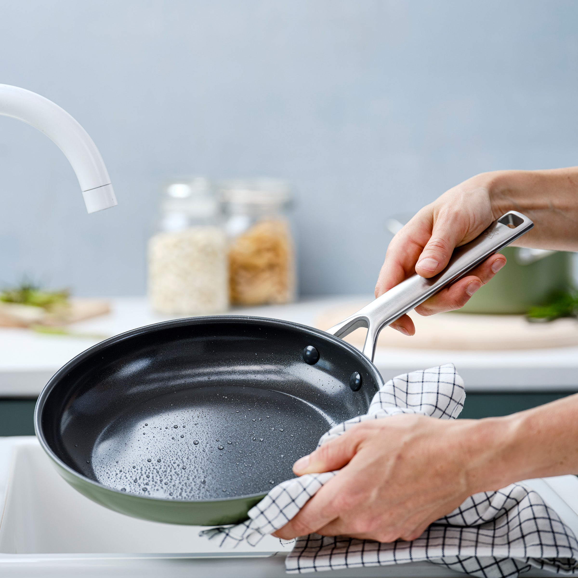 Sublime wok Olijfgroen 28 cm