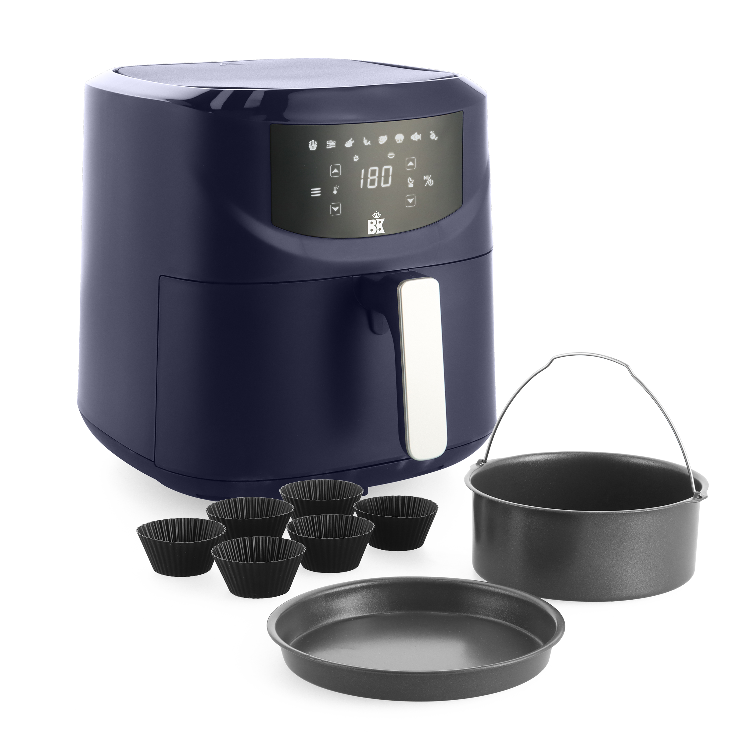 Connect XXL Airfryer 7.6l + 8-delige bakset