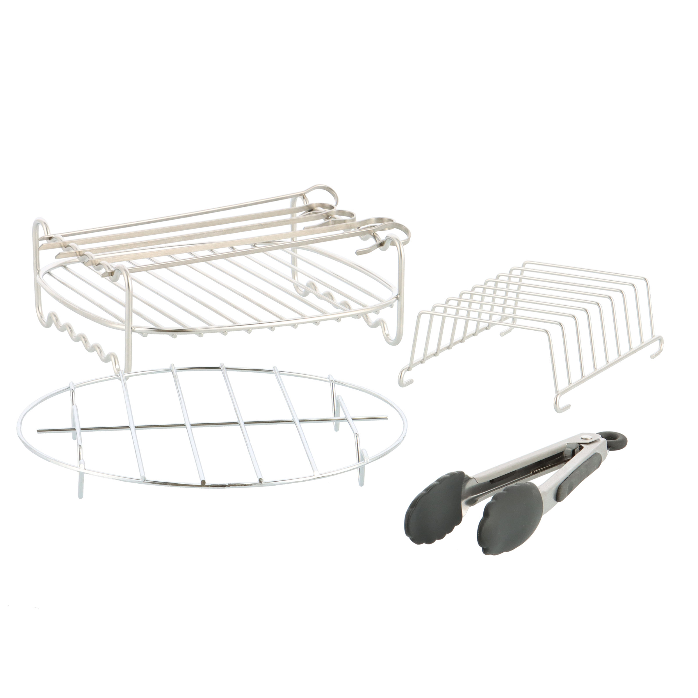 Connect XXL Airfryer 7.6l + 4-delige grillset