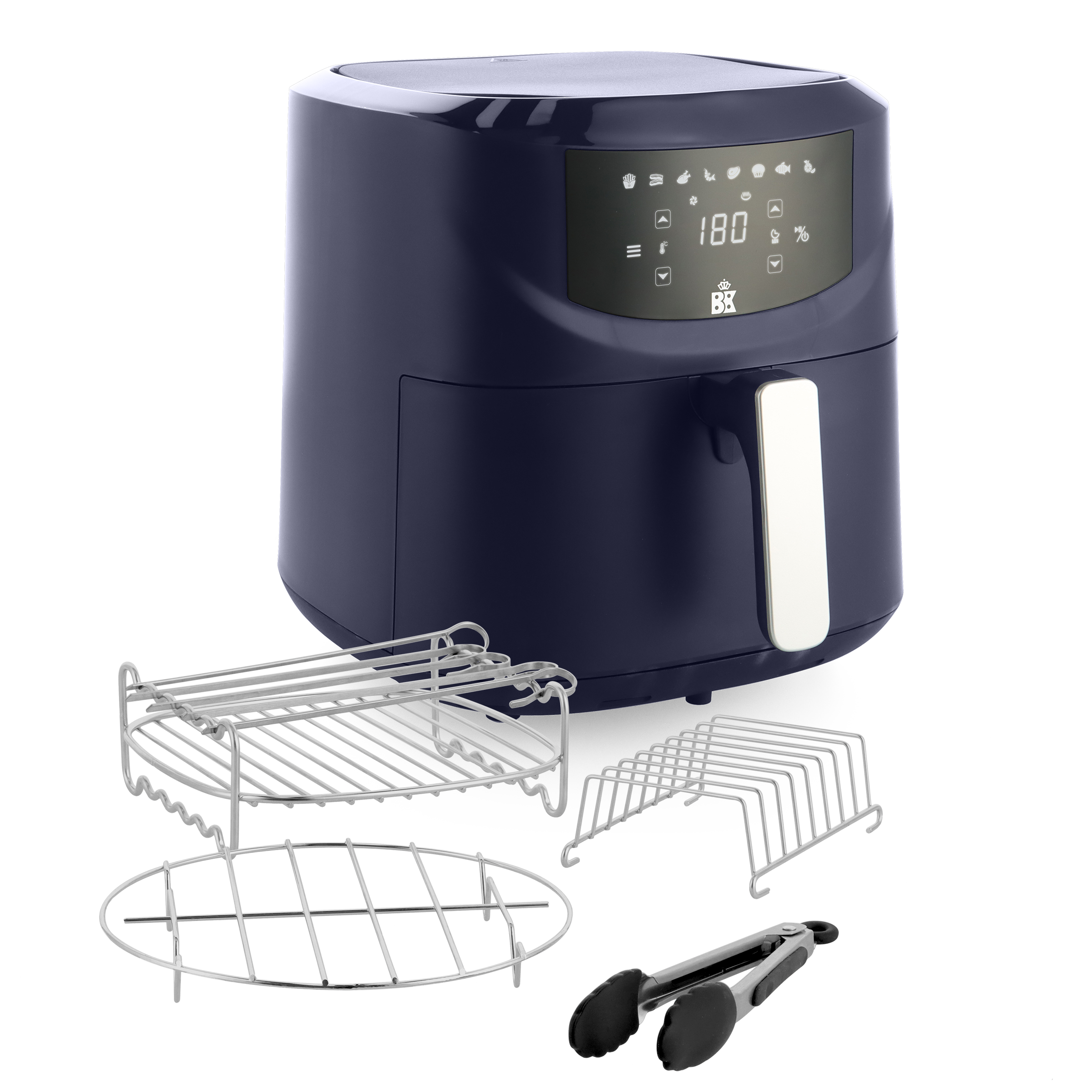 Connect XXL Airfryer 7.6l + 4-delige grillset