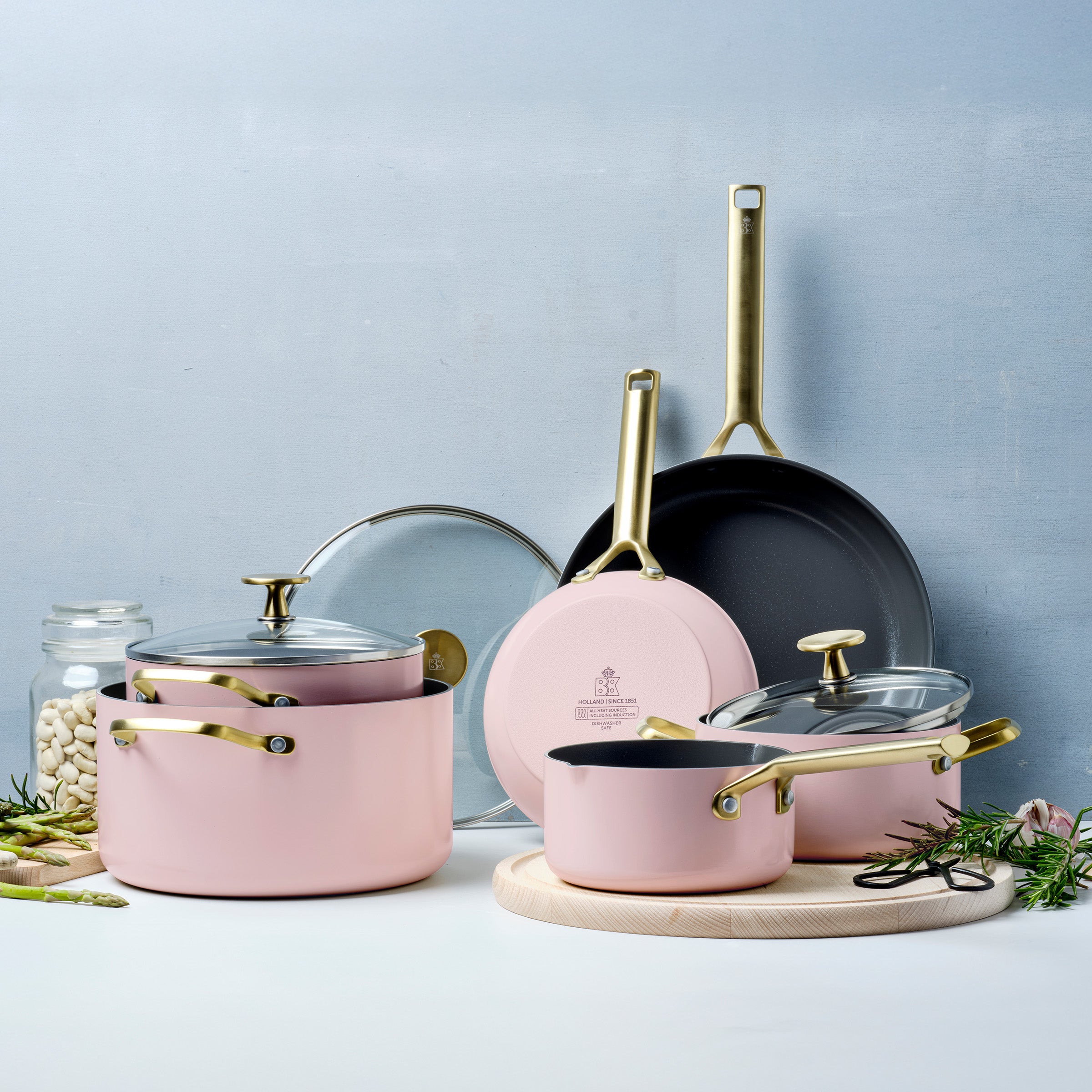 Sublime Blush Pink Wok 28cm