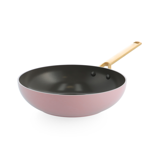 Sublime Blush Pink Wok 28cm