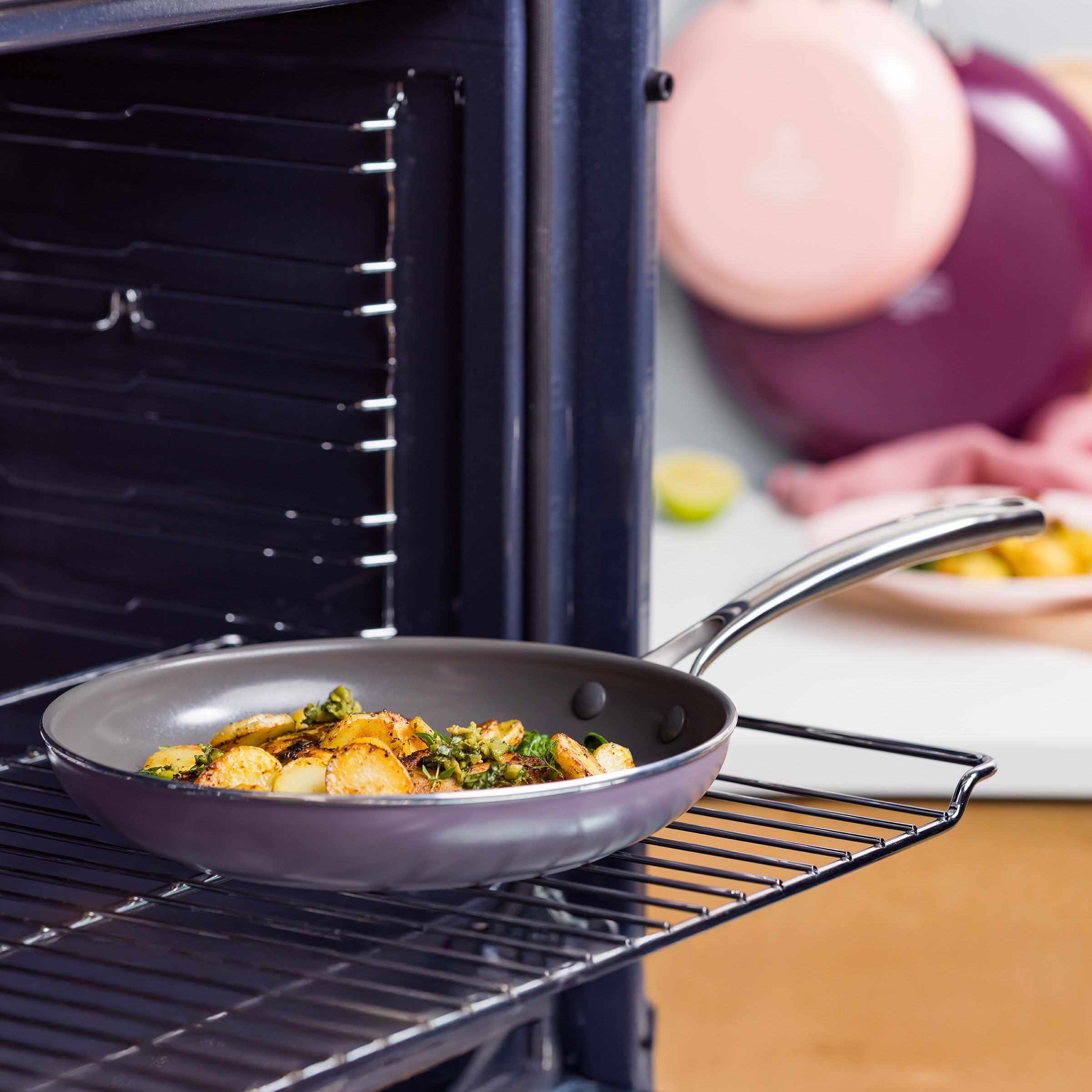 Sky Violet 3-delige koekenpannenset