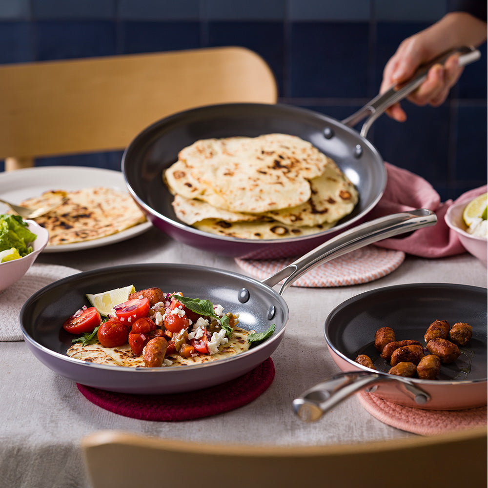 Sky Violet + Pink Ribbon onderzetters