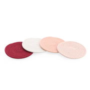 4-delige set onderzetters Pink