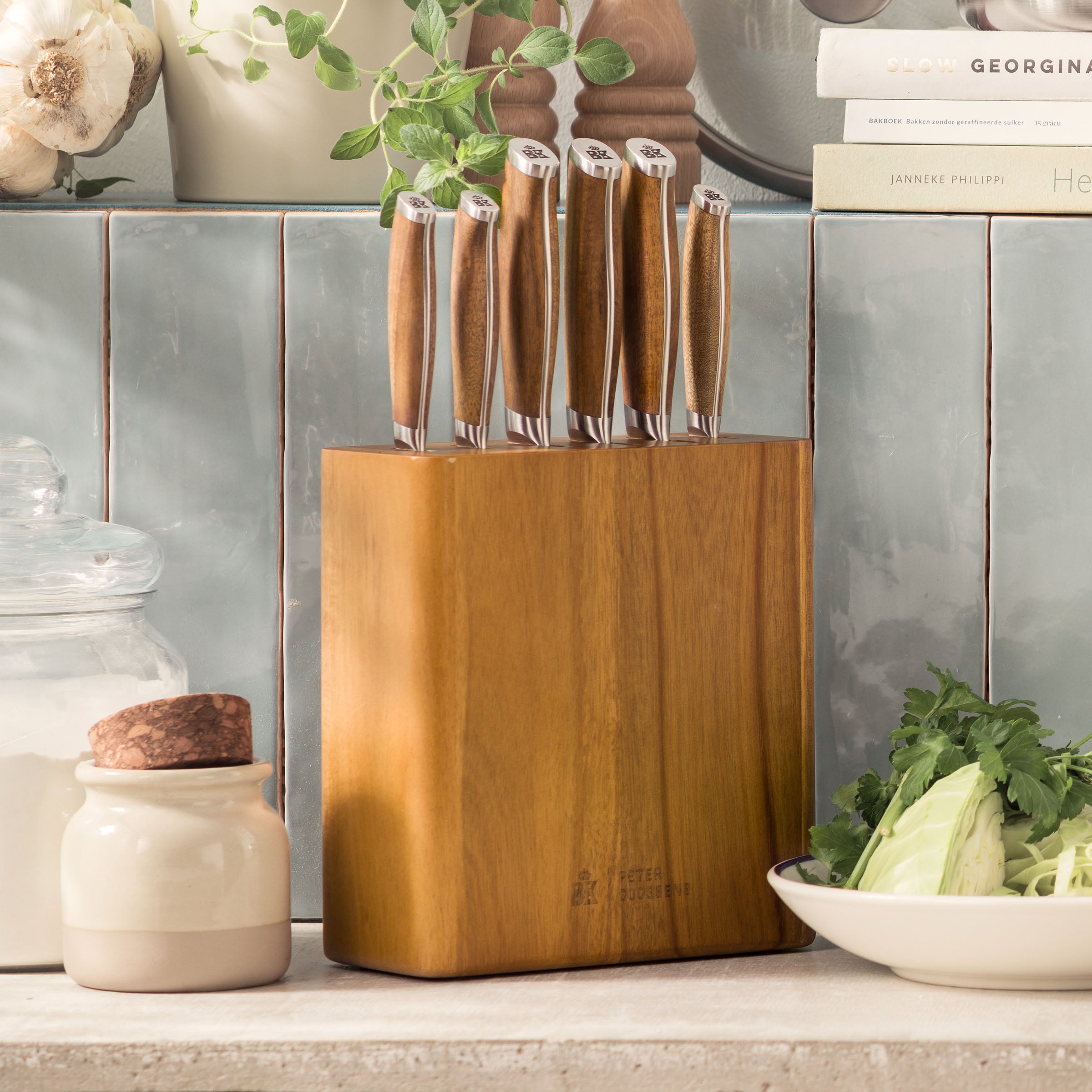 Maestro Keukenmessenblok met 6 messen