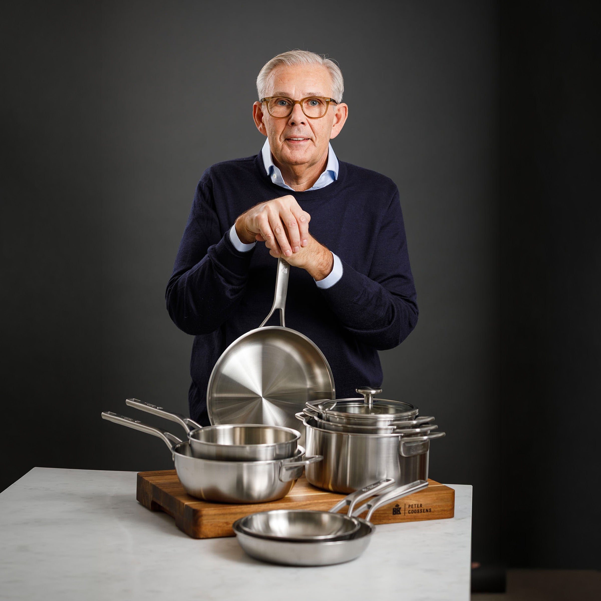 Maestro RVS koekenpanset (20cm + 24cm + 28cm) + Sauteuse