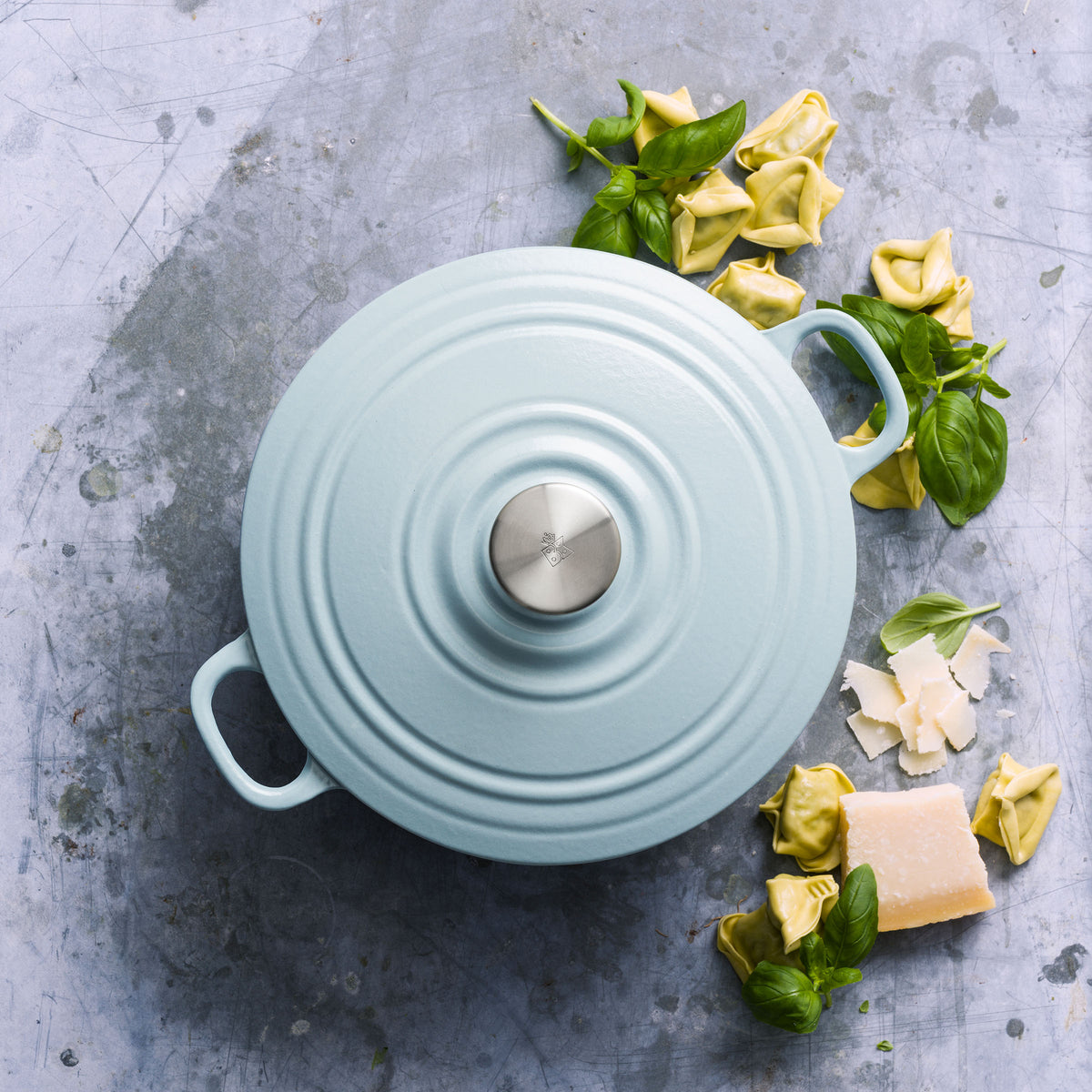 Bourgogne braadpan 24cm/4.2L Misty Blue