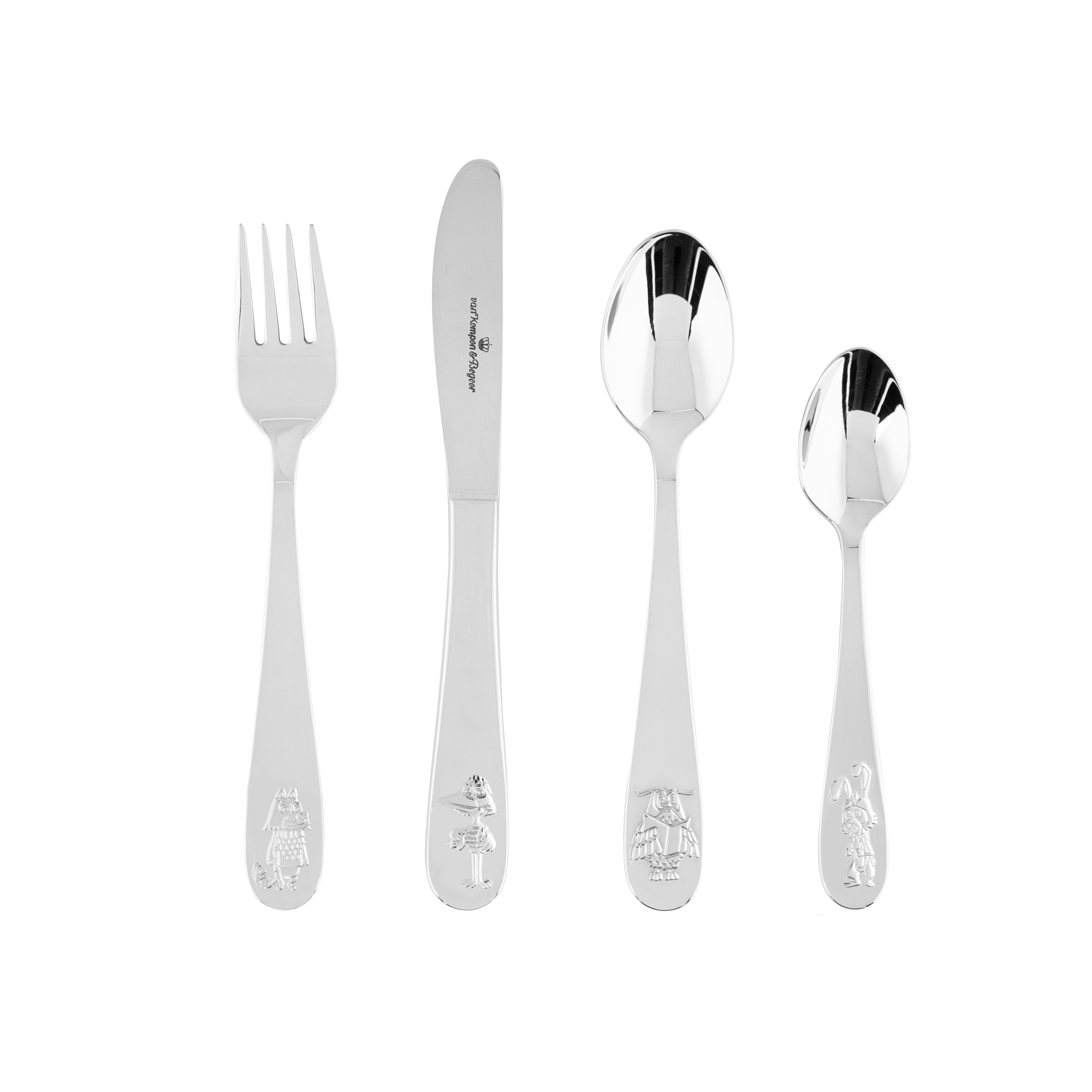 Kinderbestek Junior Fabeltjeskrant set 4-delig