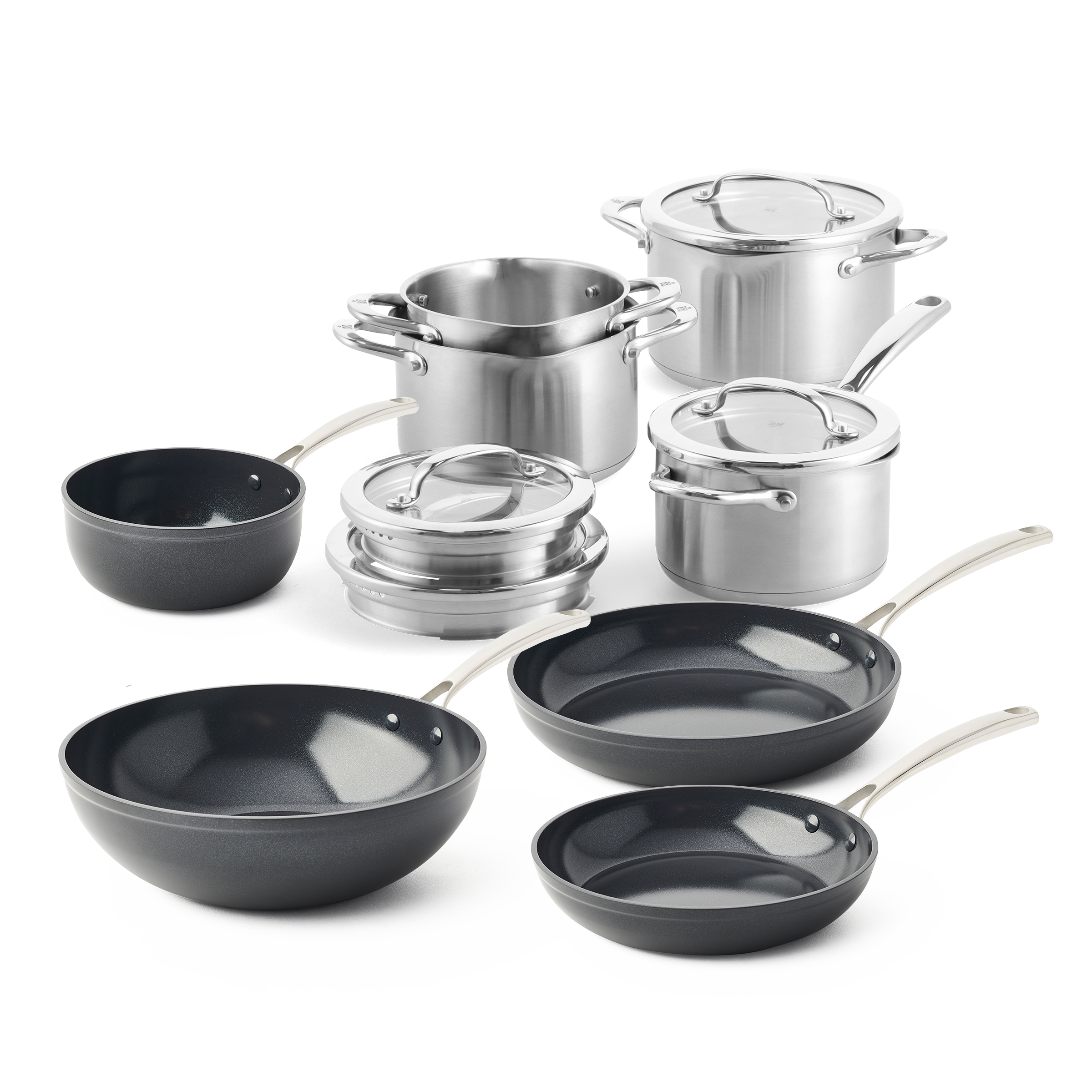 Stainless Steel & ceramic voordeelset 8-delig