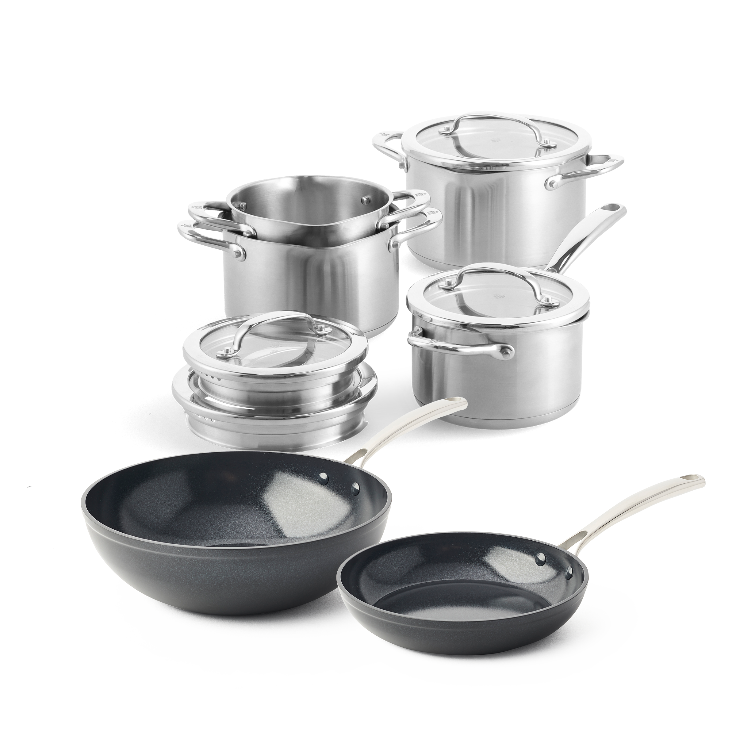 Stainless Steel & ceramic voordeelset 6-delig