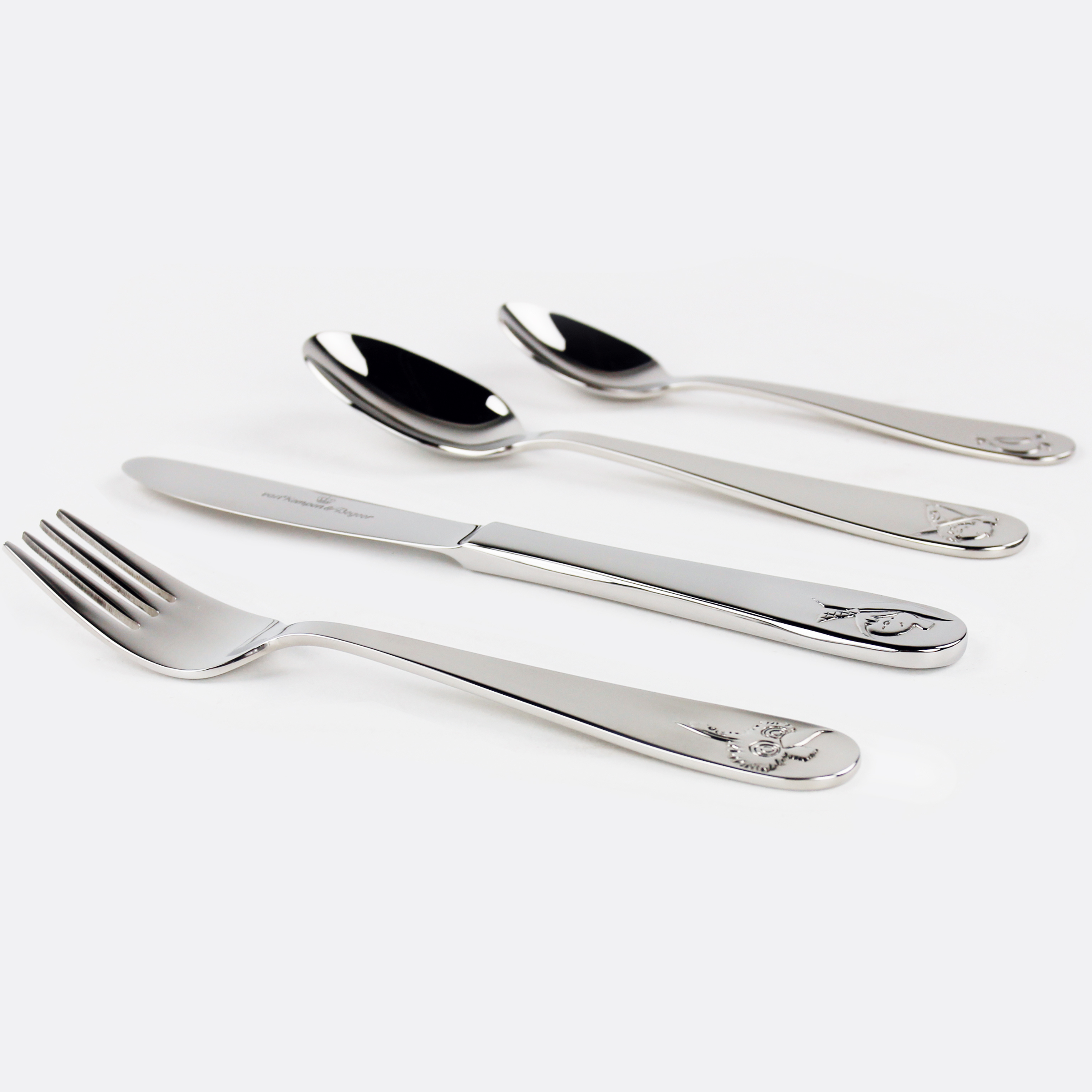 Kinderbestek Junior Fiep Brandweerwagen set 4-delig