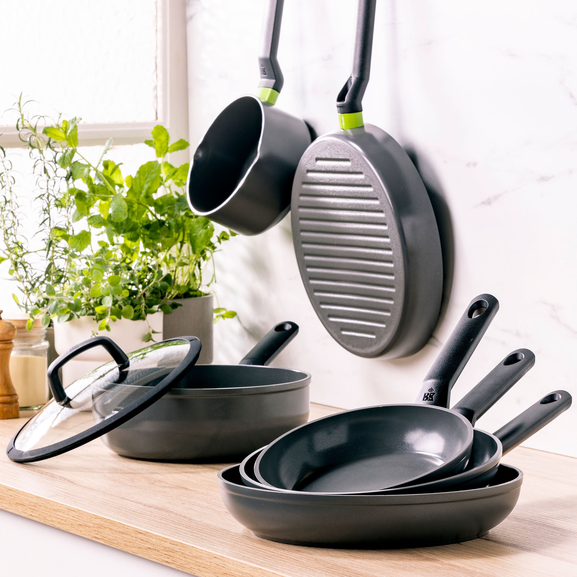 Balans koekenpannenset 20, 24 en 28 cm