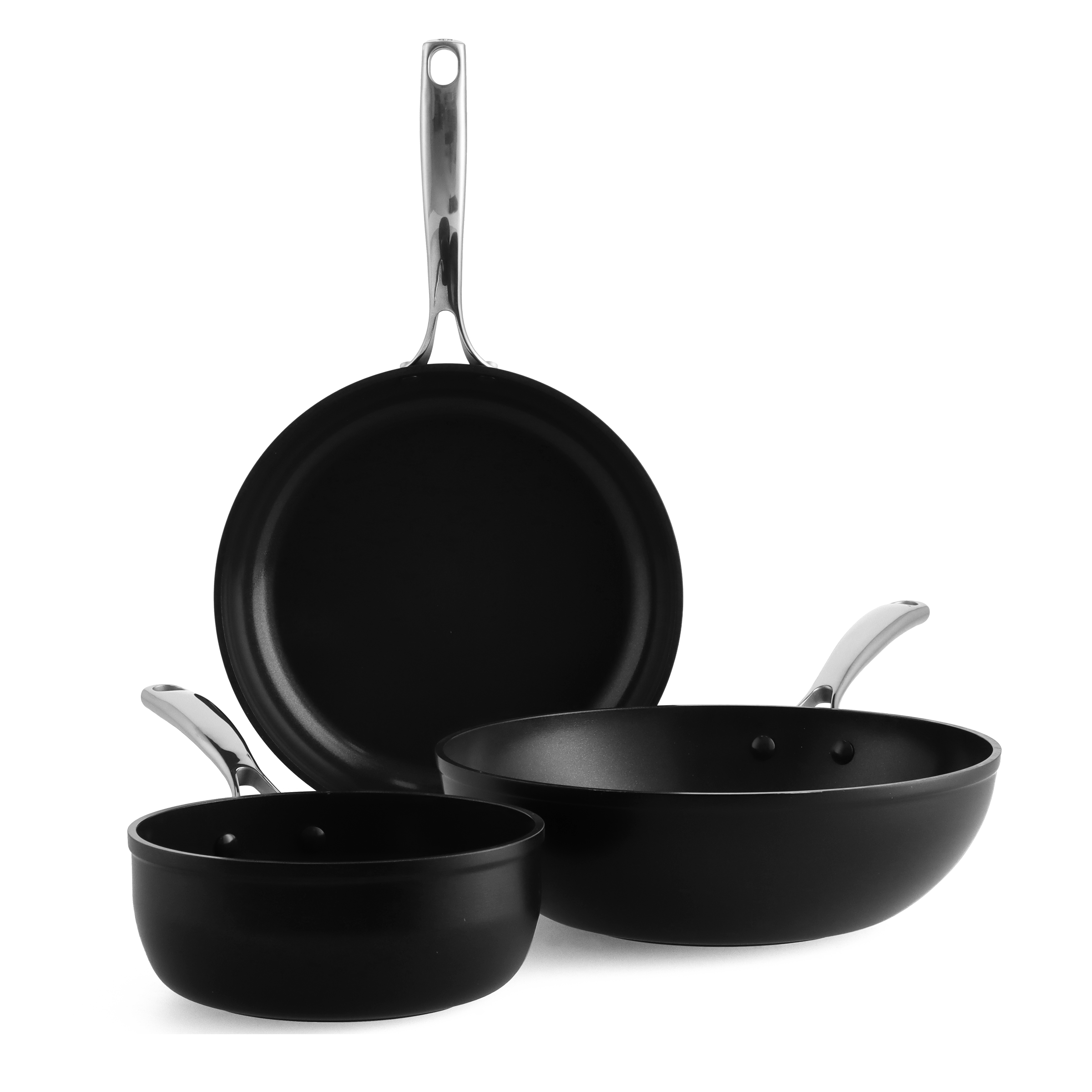 Superior Ceramic koekenpan 28 cm,  wok 30 cm en sauteuse 20 cm