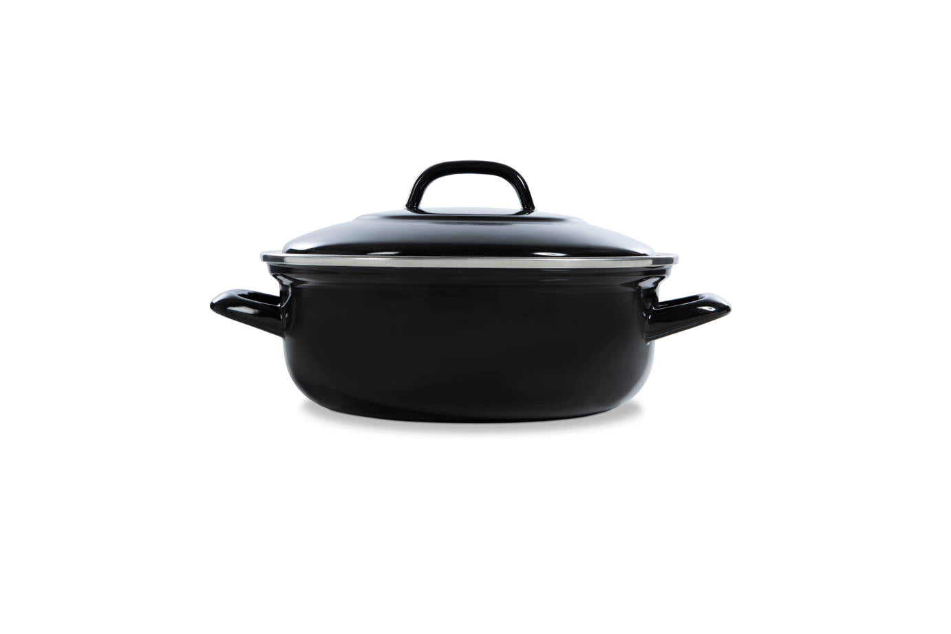 Fortalit braadpan zwart voorkant