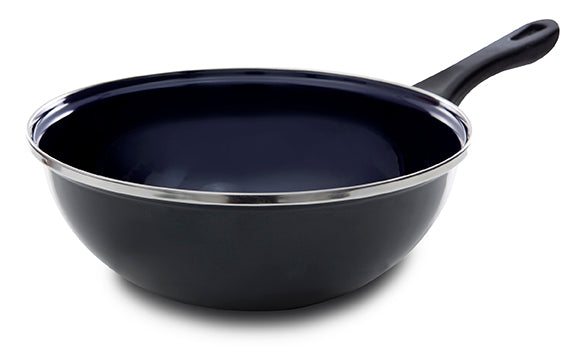 Fortalit pannenset 3-delig blauw wokpan