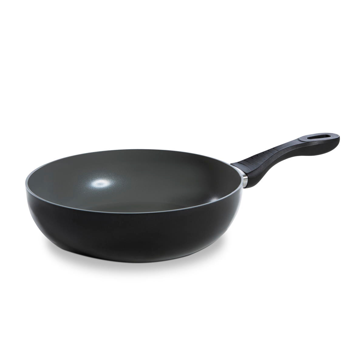 Easy Basic Ceramic pannenset 8-delig zwart wokpan