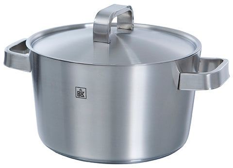 Conical+ pannenset 5-delig zilver vooraanzicht