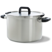 Flow Cool soeppan 24 cm 6 liter zilver vooraanzicht