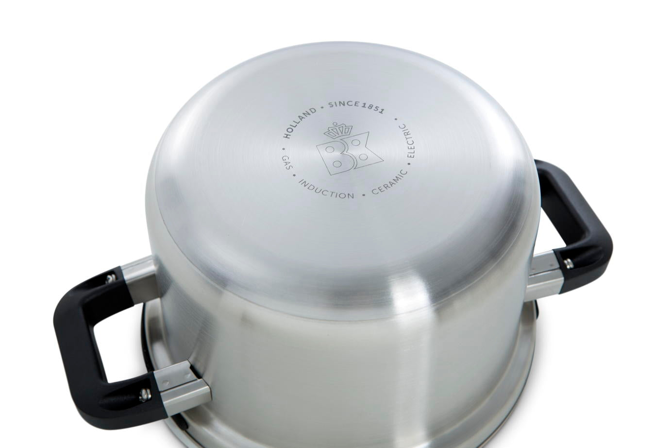 Flow Cool kookpan 20 cm zilver onderzijde