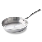 Superior Tri-Ply koekenpan zilver vooraanzicht