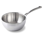 Superior Tri-Ply sauteuse zilver vooraanzicht